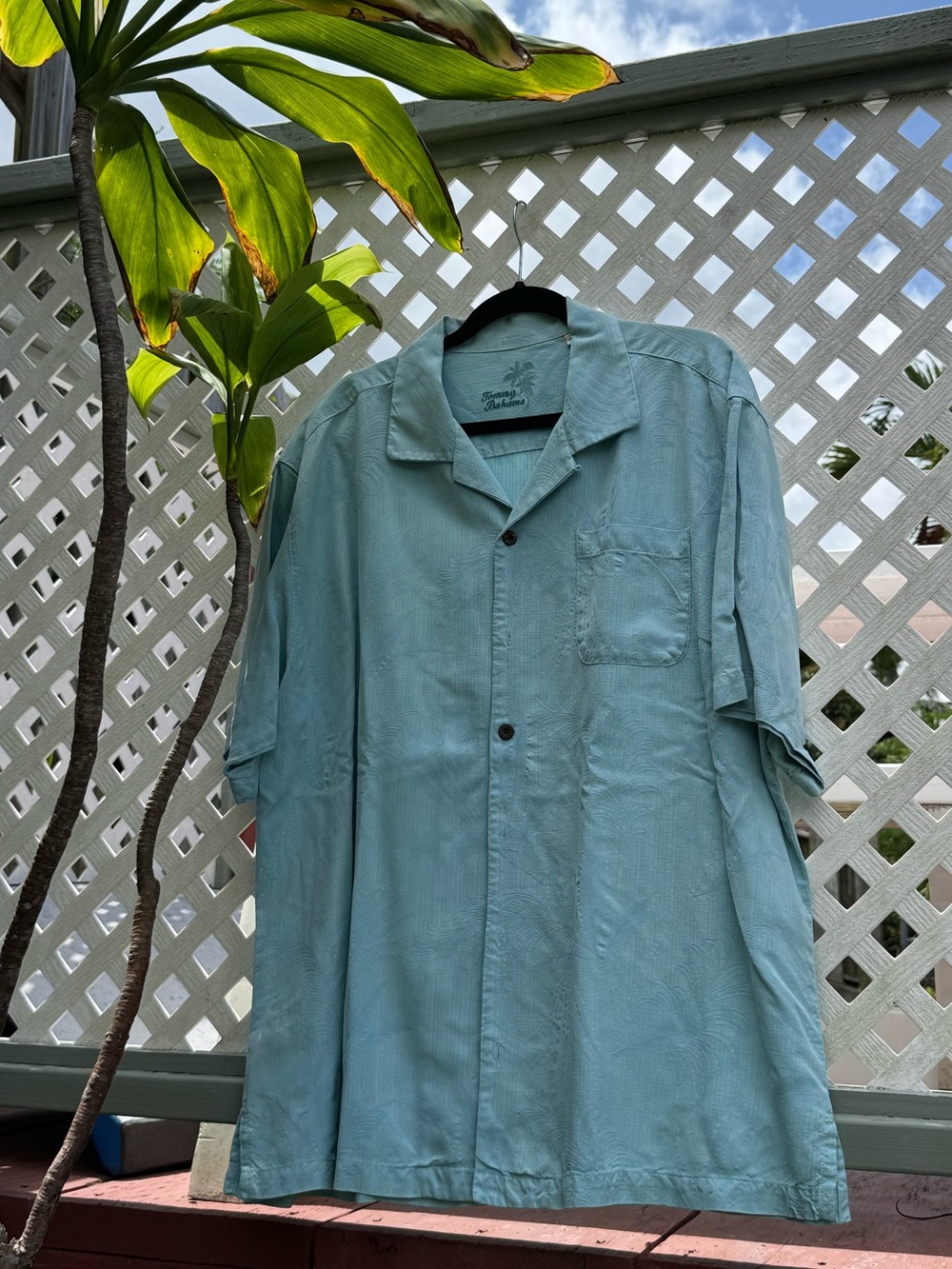 Tommy Bahama Light blue Classic Camp Shirt